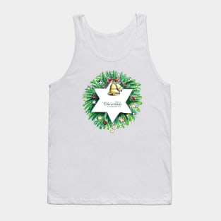 Christmas Star Hand Drawn Bell Tank Top